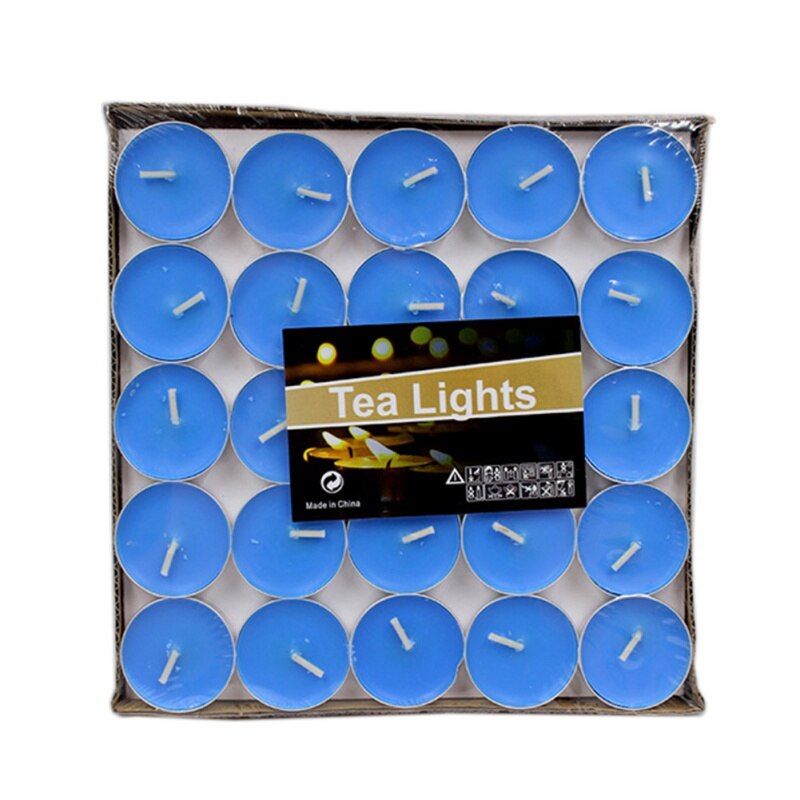 Thé cire ronde bougie pâques lanterne bougie pour la décoration église sans fumée romantique amour mariage brûlant bougies supports 50 pièces