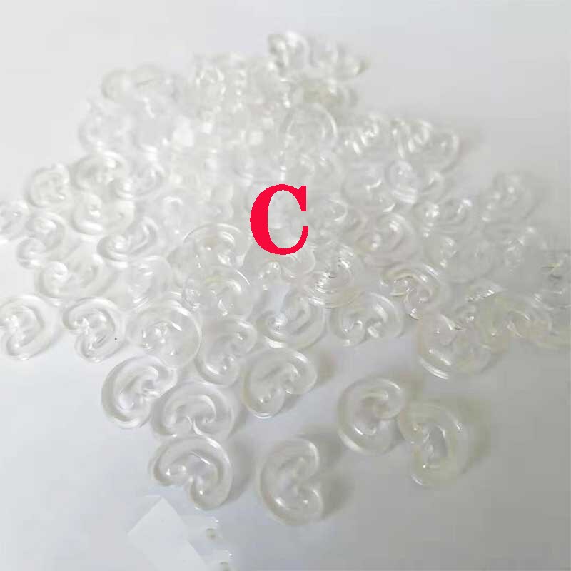 400 Pcs Transparante Plastic S C Clips Gemengde Kleur Loom Elastiekjes Voor Diy Armband Kleurrijke Sluitingen Armband Kinderen Sieraden