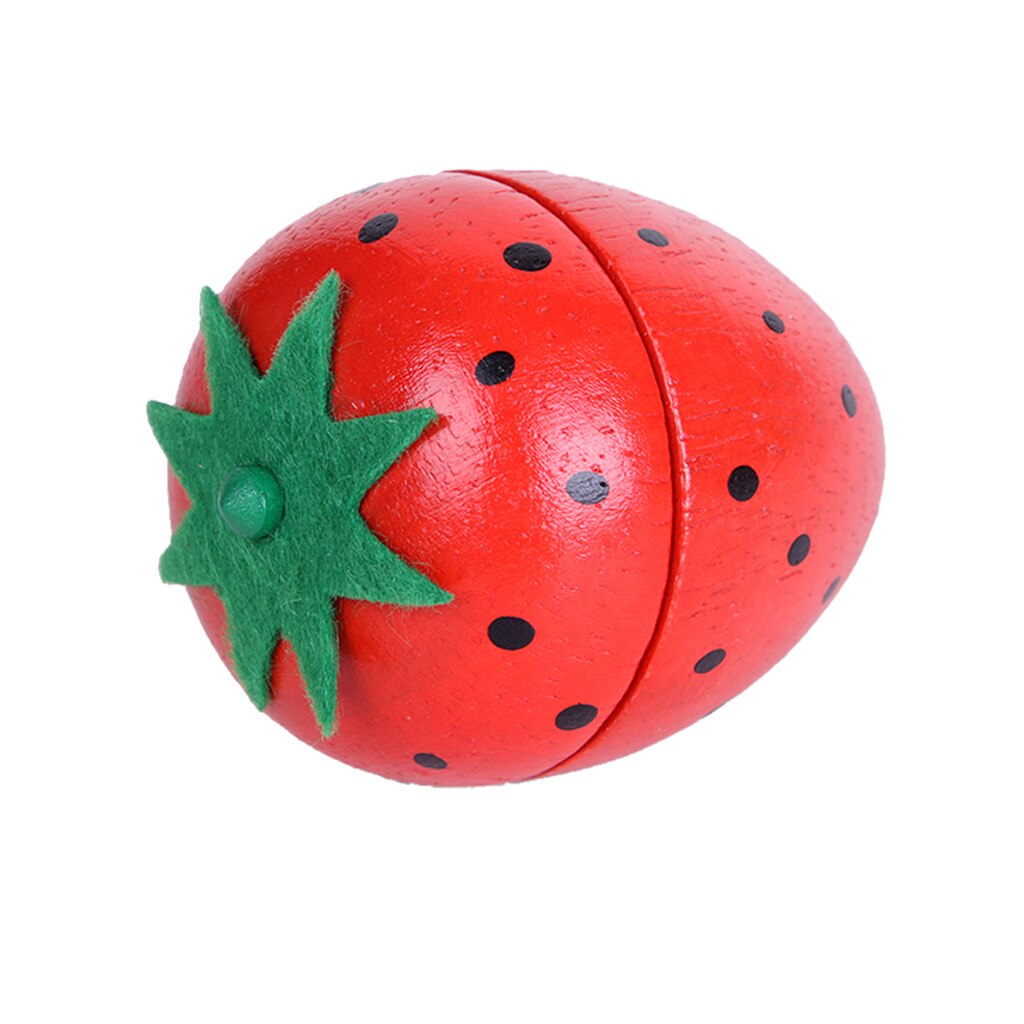 freundlicher Vorschul vorgeben Spielen Magnetische Obst Holz Erdbeere Lebensmittel Spielen Spielzeug