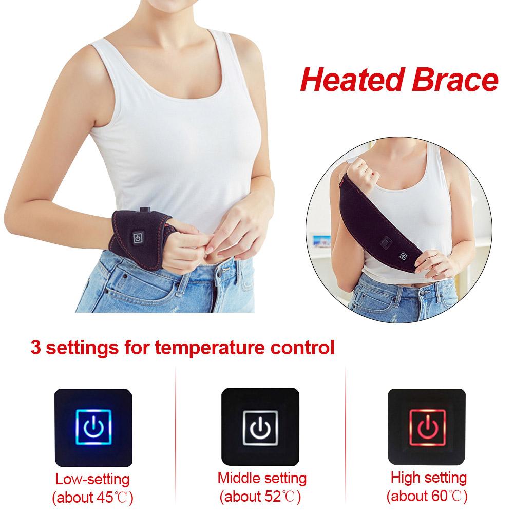 Hand Wrist Heated Wrap Portable Heating Pad USB ch... Grandado