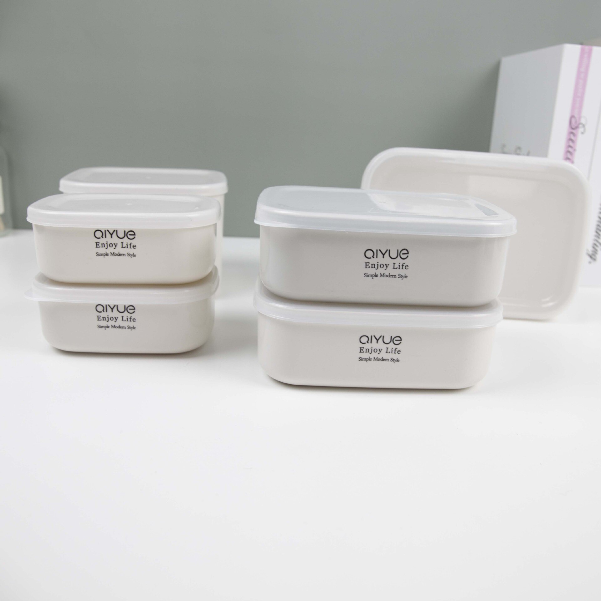 Food Storage Box Microwave Oven Plastic Storage Box Japanese Style Rectangle Lunch Box Fruit Storage Box Bento Box: Rectangle Large