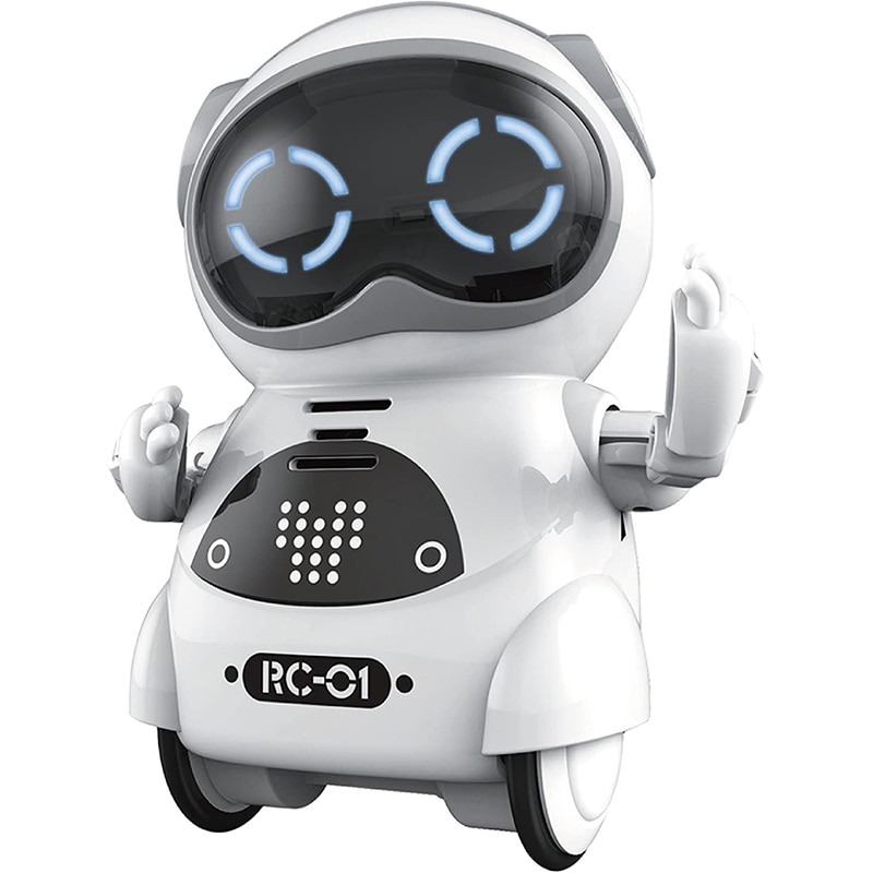 Mini Rc Pocket Robot Voor Kinderen Met Interactieve Dialoog Gesprek, Spraakherkenning, Chat Record, Zingen En Dansen