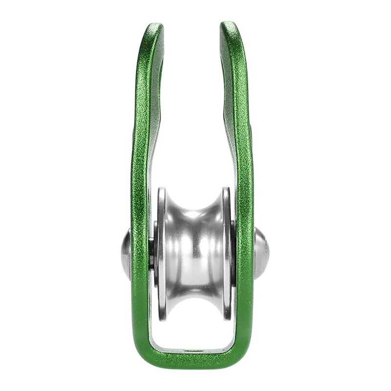 climbing pulley fixed mountaineering single pulley transportation hoisting pulley outdoor crossing pulley for rescue rope