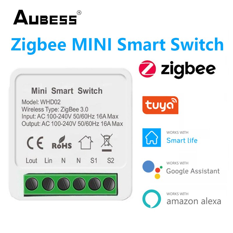 Zigbee Smart Switch 30A 6600W Eu 220V Tuya Life Vezeték Nélküli