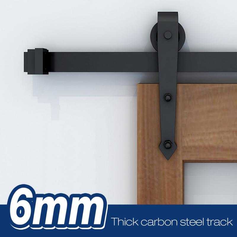 Schiebetür Barn Track Hardware Holz Scheune Tür Schiene Hardware Schiebetür Track Scheune Tür System Rutsche Kit für Schrank schrank