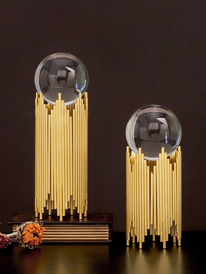 glass ball crystal ball ornaments, home living room decorations modern minimalist office front desk furnishings