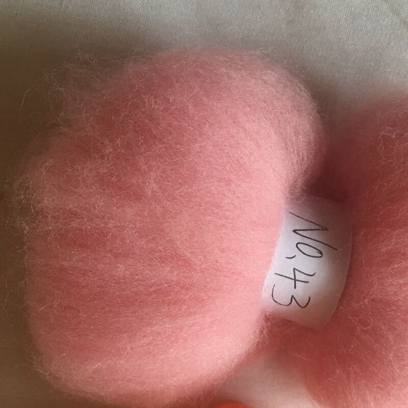 WFPFBEC 70 s Australië GEKAMD 100% WOL fiber merino diy wol voor neddles vilten 50g 100g NR 43: 50g