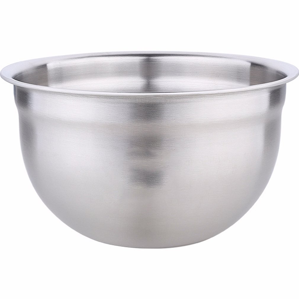 Stainless Steel Pots Egg Bowls Deepened With Scales Baked Salad Soup Seasoning Pot Taste Bucket Household Kitchenware: Default Title