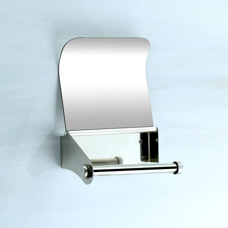 Stainless Steel European Style Holder Engineering Hotel Tissue Box Bathroom Side Toilet Paper Holder Circle juan zhi zuo Toilet