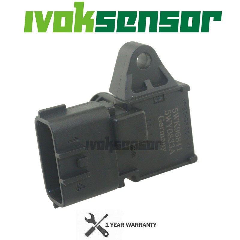 4 BAR 4Bar MAP Manifold Intake Air Pressure Sensor For Peugeot KIA Citroen Hyundai Renault 80018383 5WK96841 2045431 5WY2833A