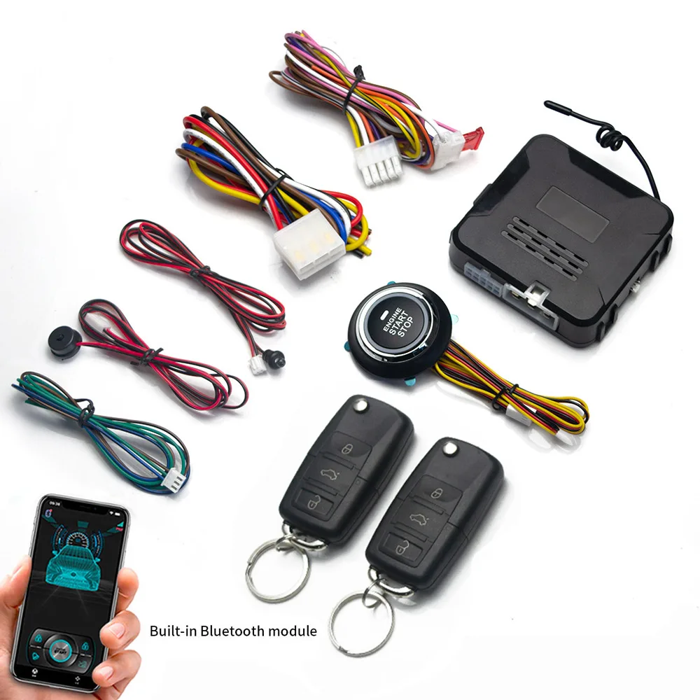 Fernstarter und Autoalarm, intelligente App, Fernstart-Stopp-System für Autos, Motor--Anfang-System mit automatischer Zündknopf: verrotten