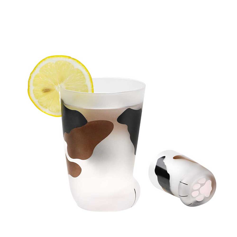 Kattklo kopp kaffemugg frostat glas tumlare drinkware frukost mjölk te juice hushållsmuggar barn par flickor