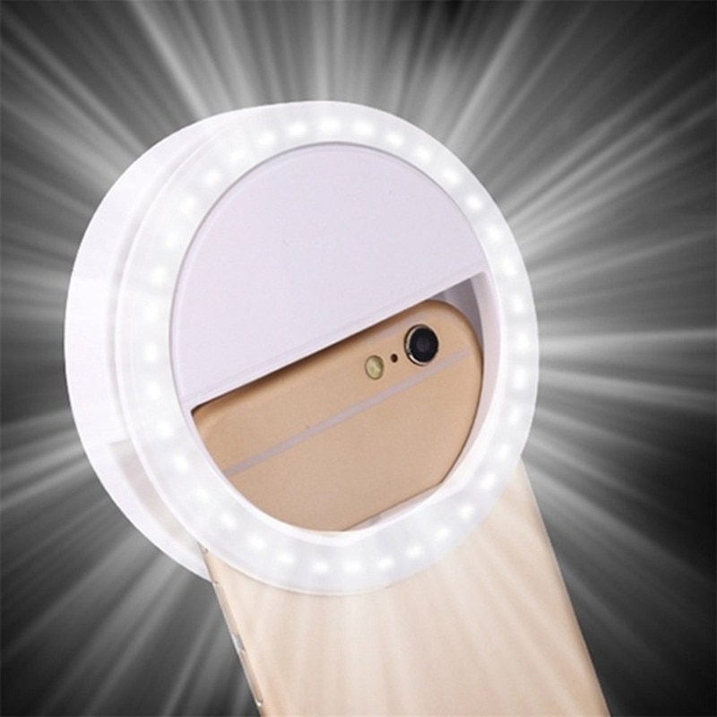 Anillo de luz LED con Clip para teléfono móvil, anillo de luz portátil para Selfie, para teléfono móvil