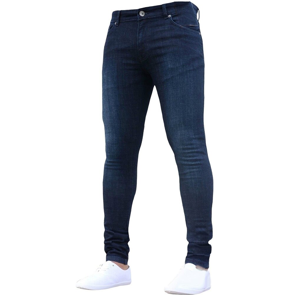 Spring Autumn Men's Skinny Jeans Denim Pants Leggings Long Trousers