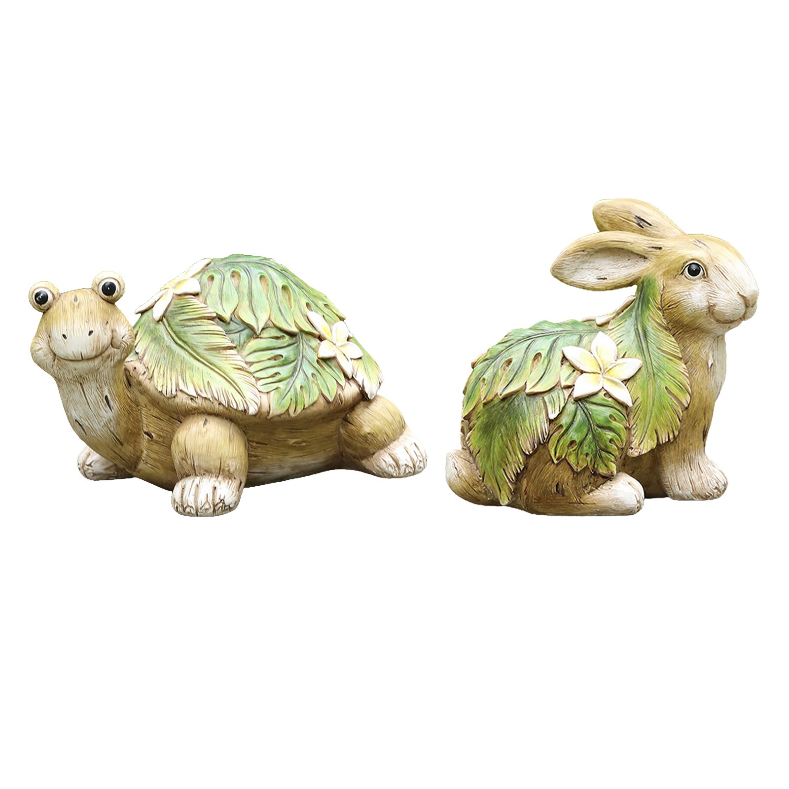 Cute Resin Garden Turtle Statue Outdoor Realistic Yard Lawn Pond Decor