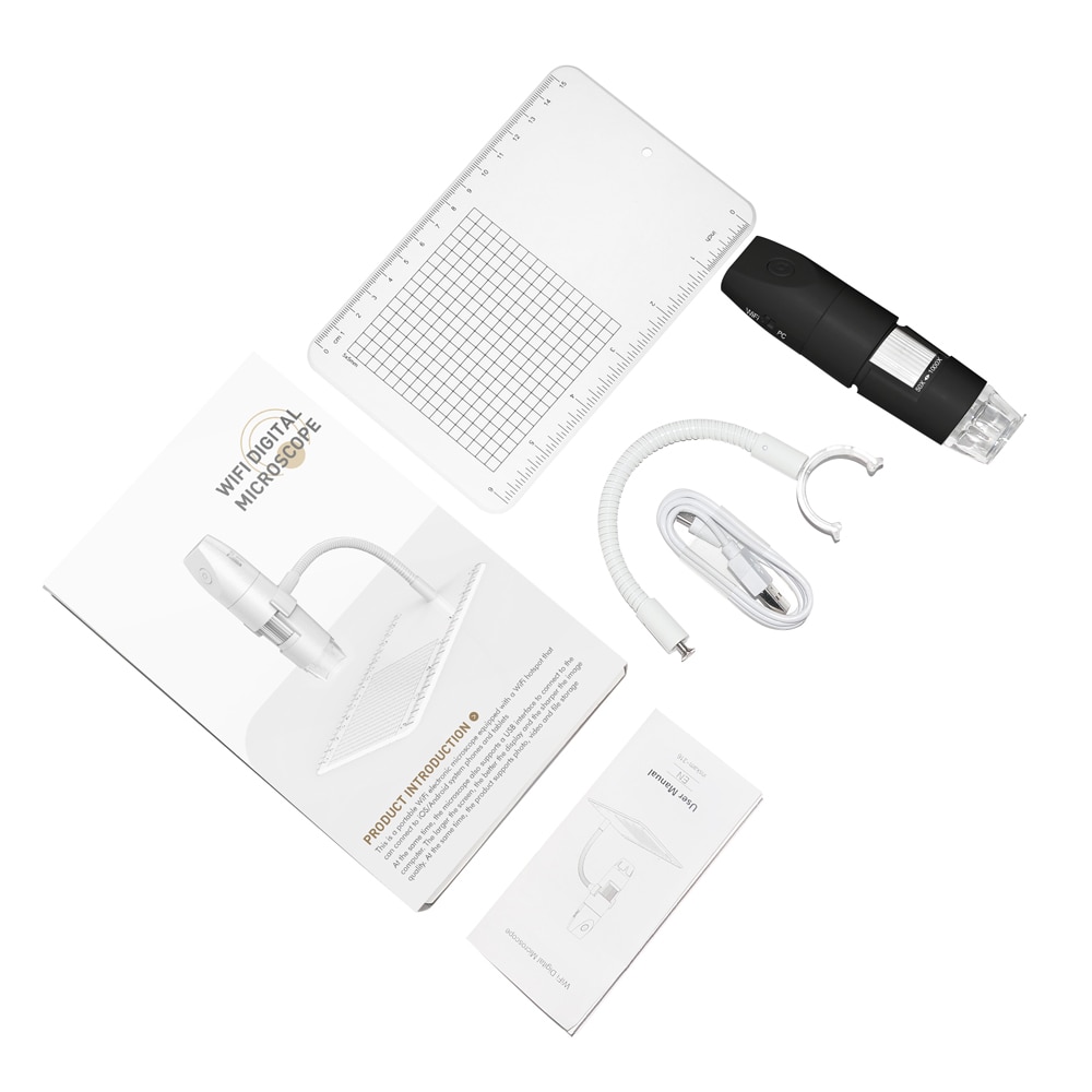 1000x WiFi Digital Microscope inskam316 Portable HD 1080P USB Microscope Camera with Snake-Tube Bracket SwitchFor IOS Android PC