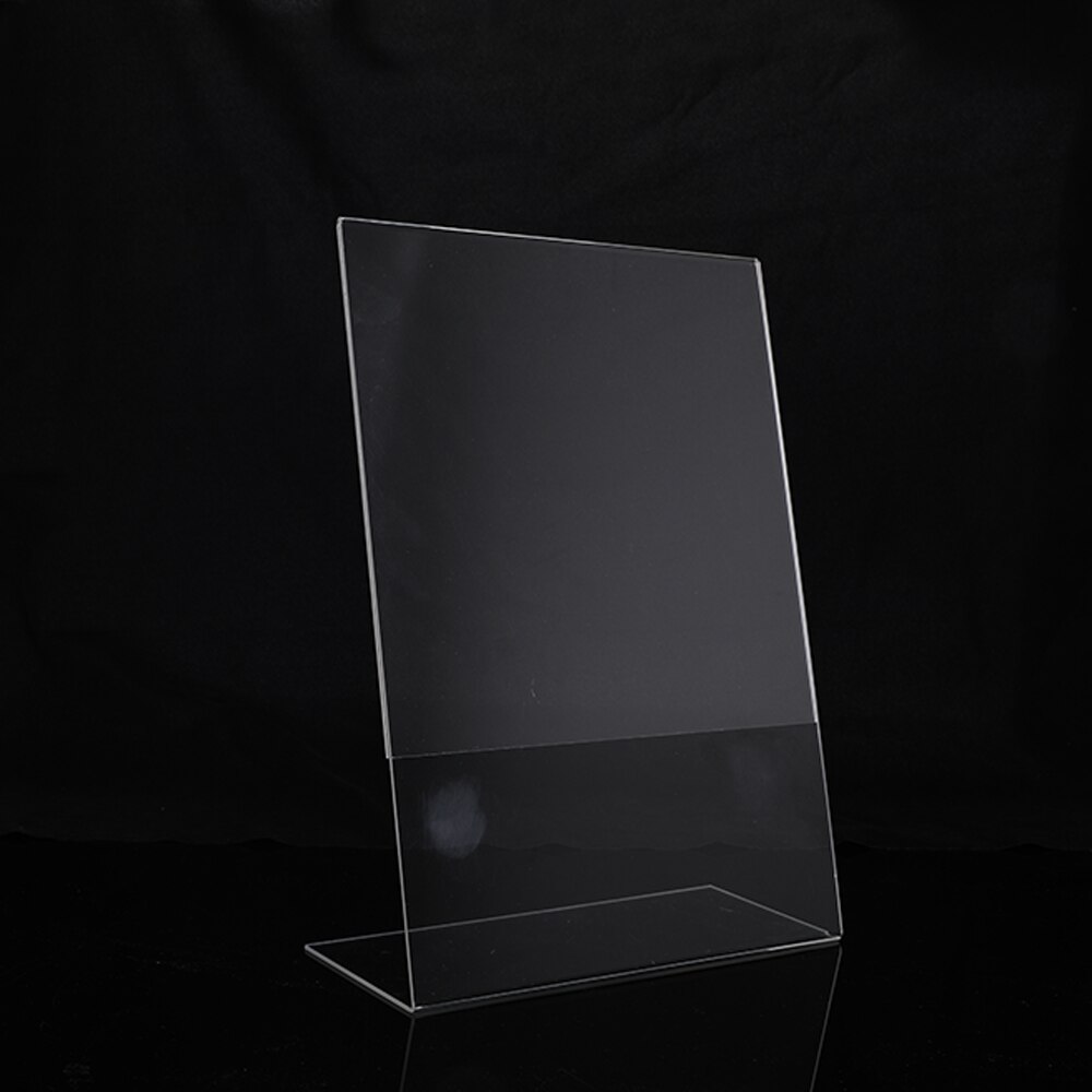 2pcs A4 Transparent Acrylic Display Menu Desktop Counter Poster Holder Sign Display Stand Small Sign Price Card Poster Holder