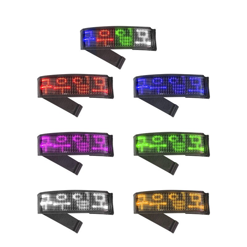 Bluetooth programmable LED Pet Collar USB Rechargeable Night Safety Warning Illuminated Dog Adjustable dog Collar Cut to Resize