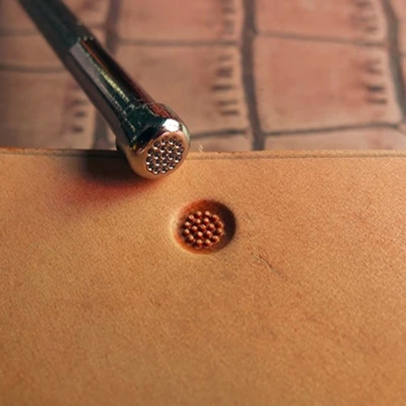 Legeringsmateriale stempelmønster håndarbejde unikt læderbearbejdningsværktøj udskæringsstempler frimærke håndværktøj