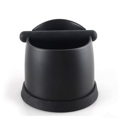 Coffee Espresso Knock Box ABS Stainless Steel Anti slip Coffee Grind Dump Bin Waste Bin with Detachable Knock Bar Barista: B