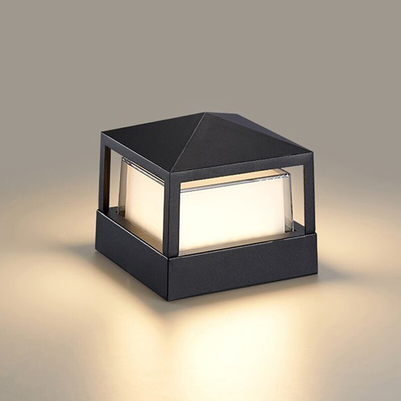 Mengjay Lampada da parete esterni impermeabile Villa paesaggio della decorazione della lampada del giardino Lanterna Retrò E27 Applique da parete all'aperto europea per esterni in alluminio vetro (C
