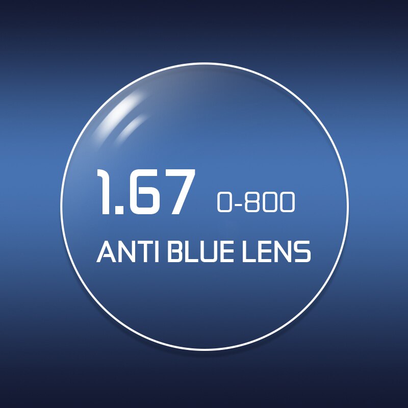 GENTLE KING Polarized Anti Blue Light Blocking 1.56 1.61 1.67 Prescription Discolored Lens Aspheric Glasses Lenses: Anti Blue 1.67