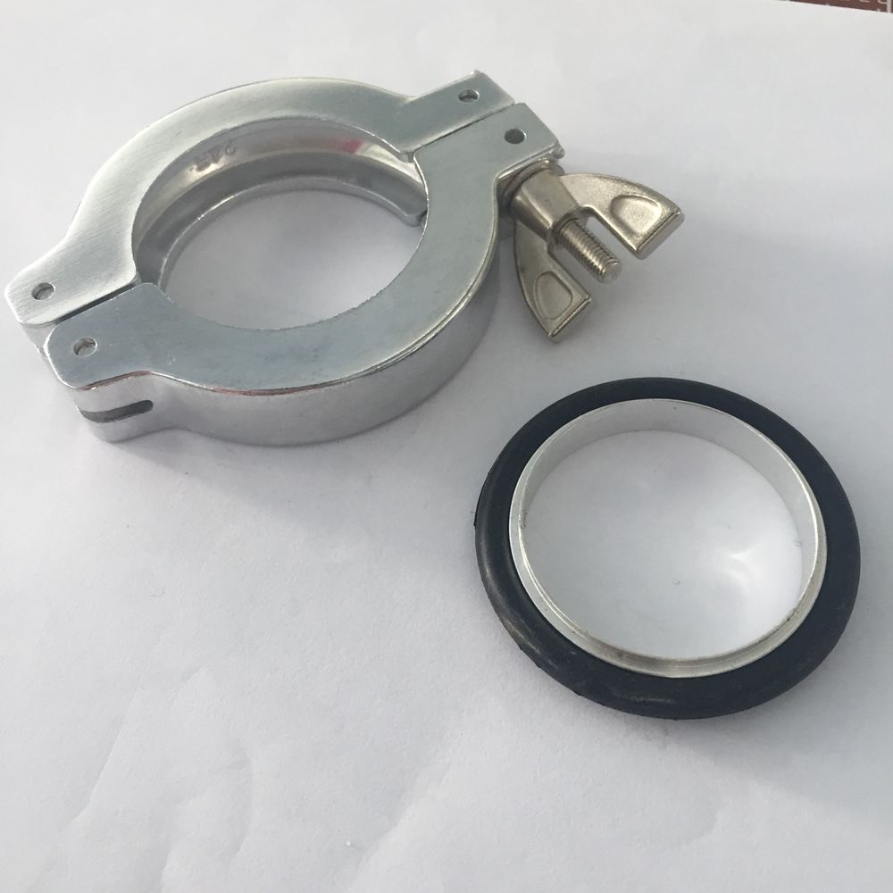 1X Clamp KF-40 Al Vacuum Pump Flange Fitting Parts Contain o-rings Alum bracket