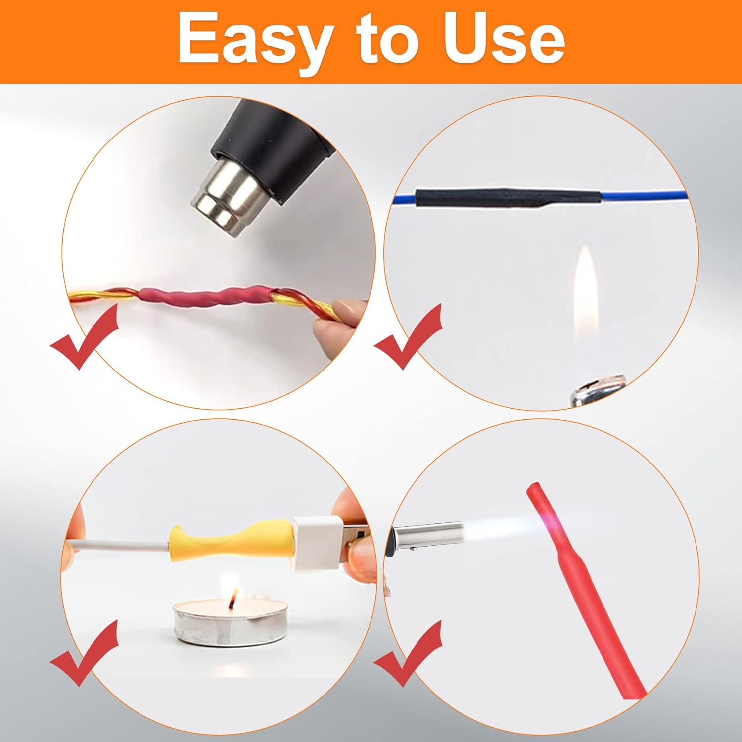 Kit de tubos termorretráctiles de 580/560 piezas Material EVA en 6 colores 11 tamaños - Ideal para aislamiento, reparaciones y conexión de cables