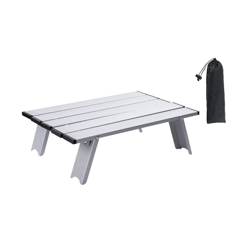 Ultralight Folding Beach Table Aluminum Portable Camping Table: Default Title