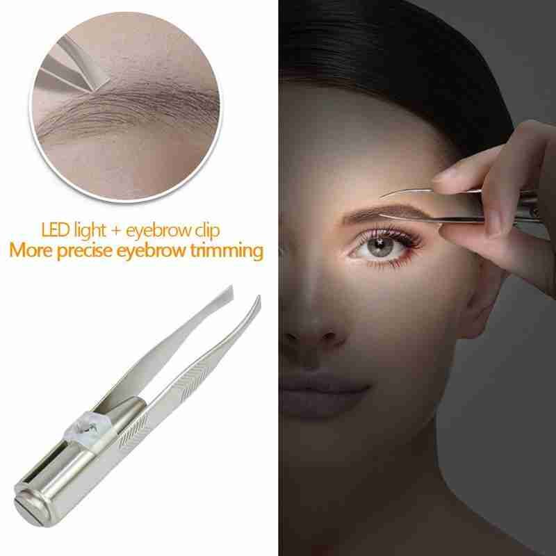 1pc LED Pinzette Wimpern Augenbraue Augen Haar Entferner Wimpern Pinzette machen-hoch Schönheit Stahl Edelstahl Werkzeuge Werkzeuge O2Q1