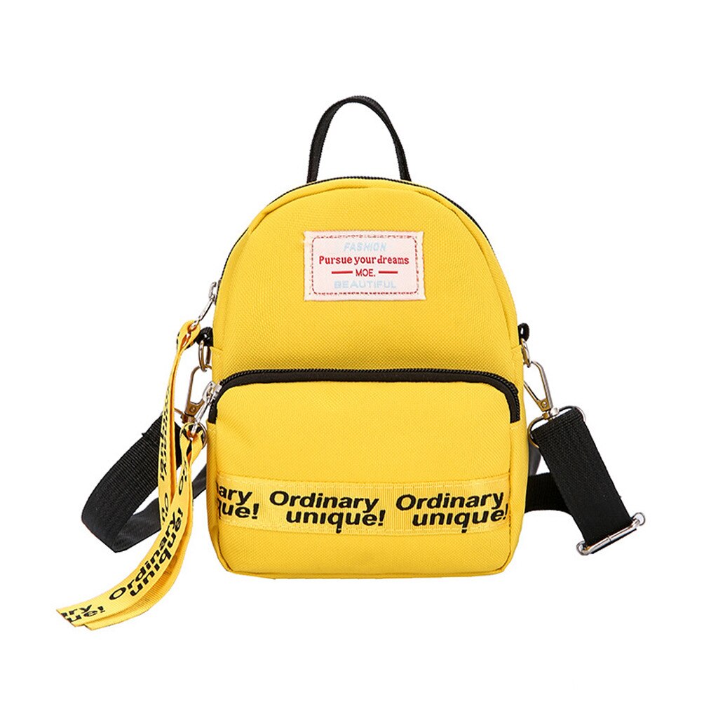 Tassen Voor Vrouw Trendy Eenvoudige Canvas Schoudertassen Dames Mini Leisure Crossbody Tassen Wilde bolsa feminina #25: Yellow
