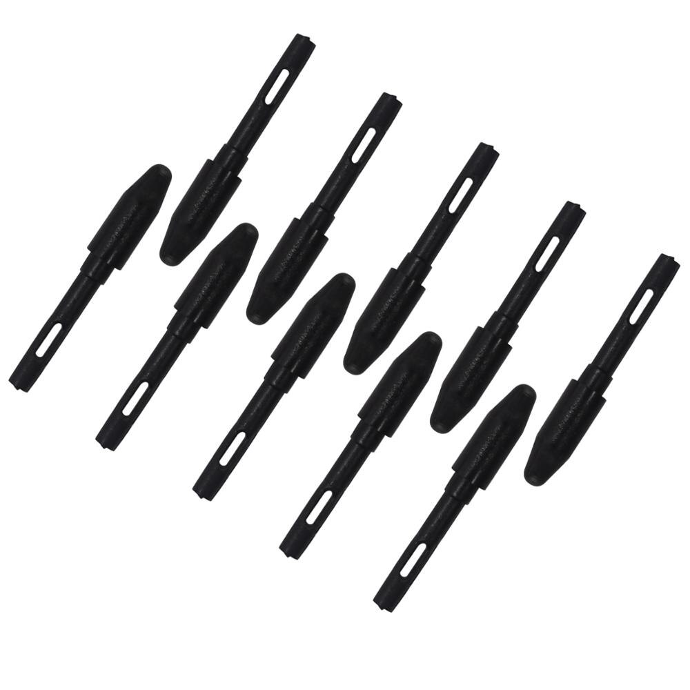 10 stk/ parti huion refill sort pen tip udskiftning originale penne nib tips til huion digital grafik tablet  h640p h950p h1060p: Default Title
