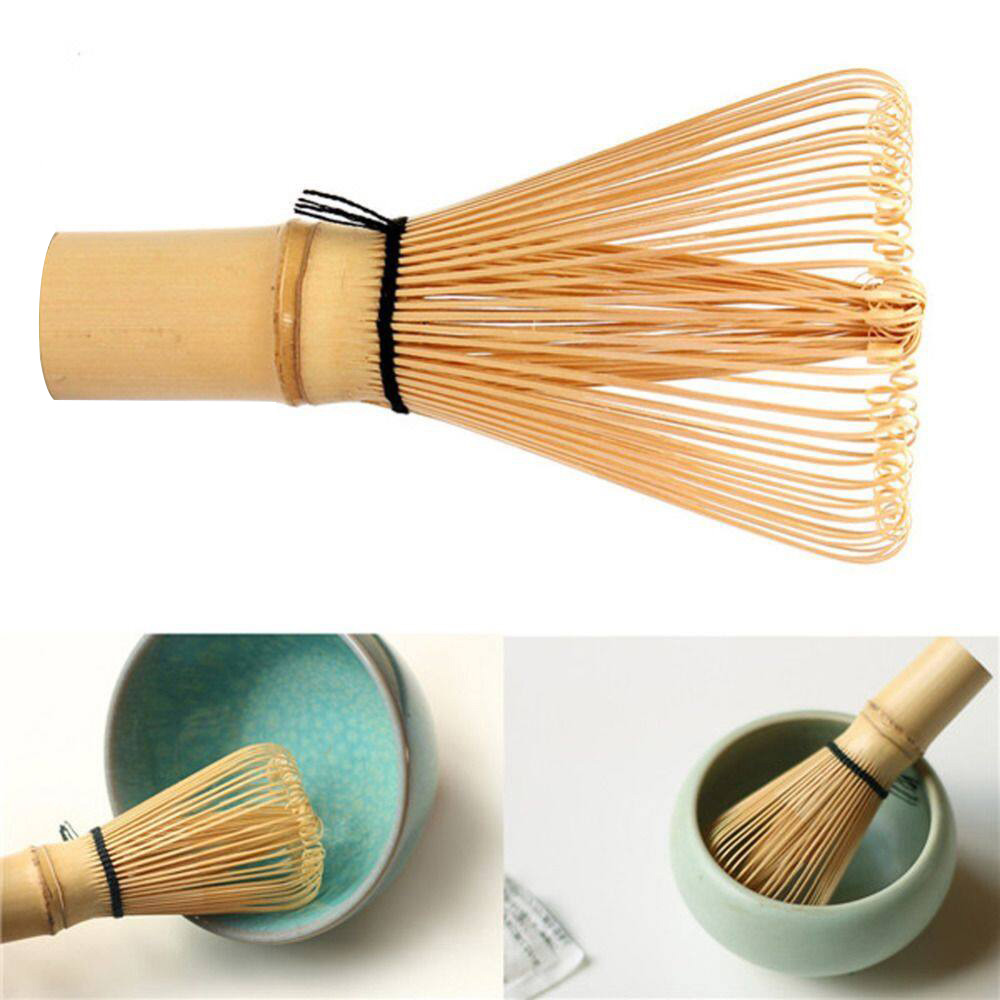 1pc Bamboo Tea Whisk Matcha Green Tea Powder Bamboo Brush Appliance Matching Tool Japanese Matcha Tool Kitchen Supplies