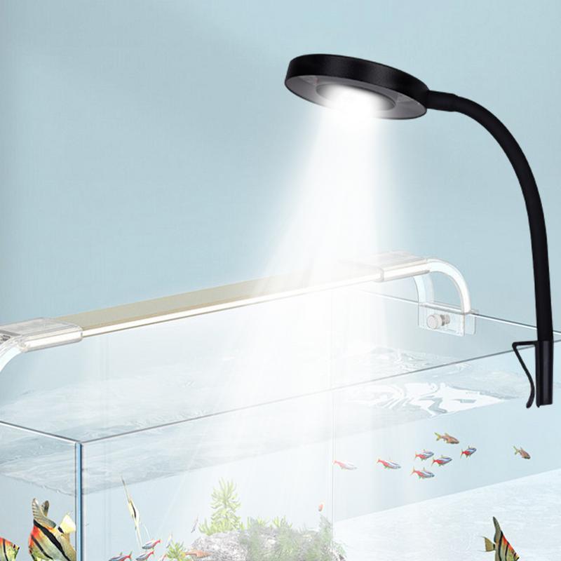 Aquarium Light Clip On Adjustable LED Aquarium Light Fish Light Lamp 360 Degree Flexible Waterproof Aquarium Light Plant