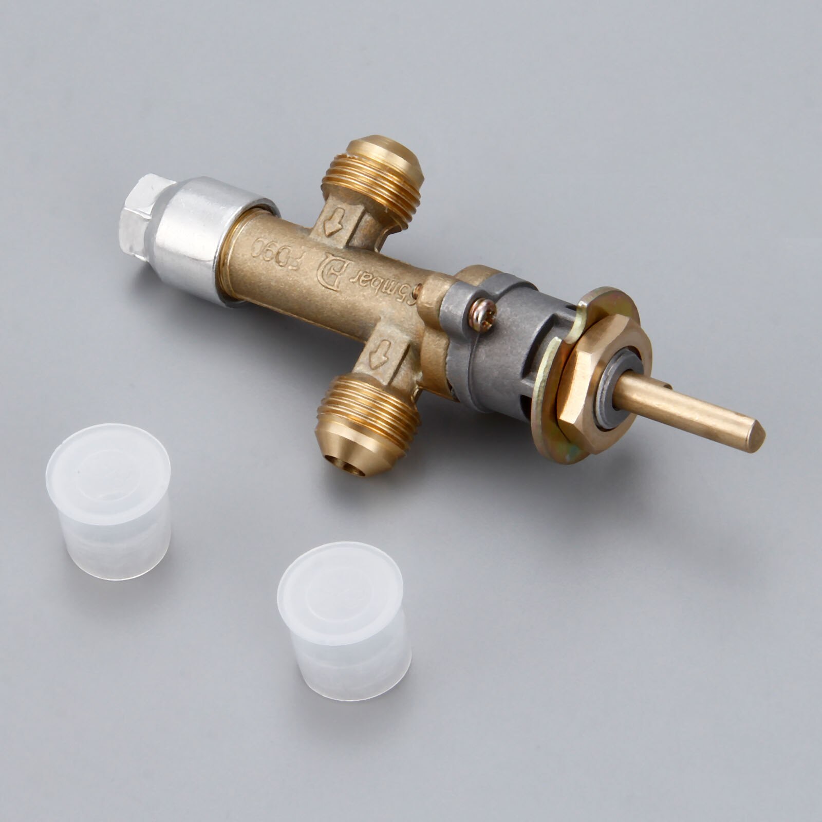 1kit Gas Grill Heater Fire Pit Fireplace Propane Gas Control Valve Safety Valve With Inlet And Outlet 5/8inch 6mm Valve Shaft