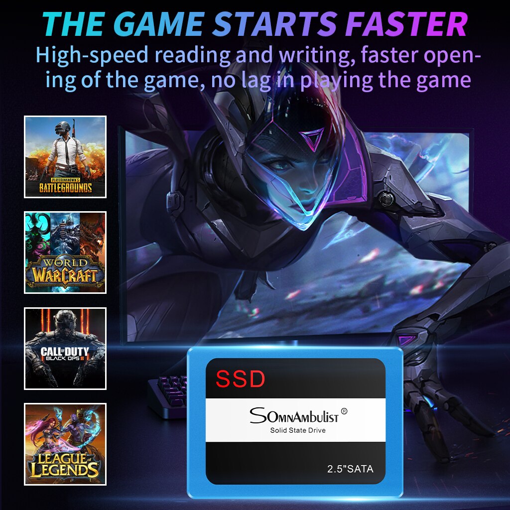 Ssd Solid State Drive 2.5 Inch 60G Notebook Desktop Computer SATA3 Harde Schijf Opslag Schijf 120G 240G 480G 960G 2T
