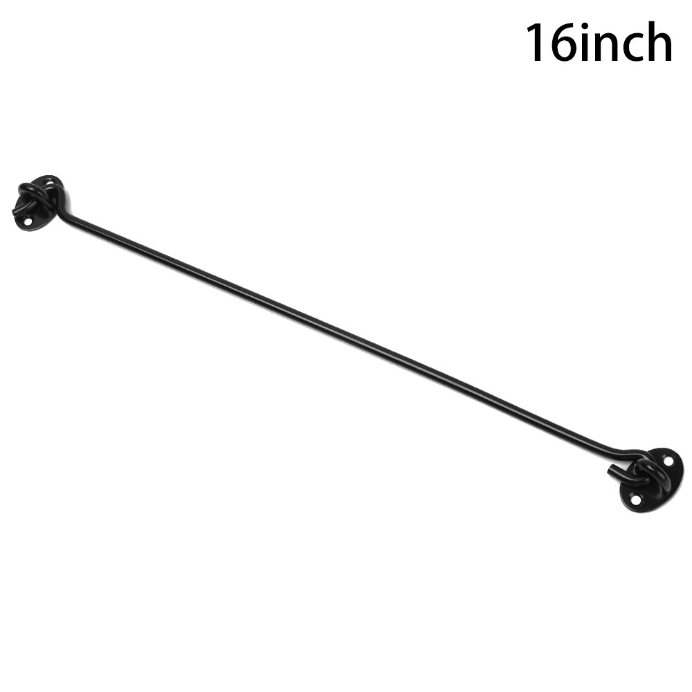 Stainless Steel Cabin Hook Furniture Window Catch Lock Shed Gate Door Eye Bolts Catch Holder With Install Screws Fittings: 16inch