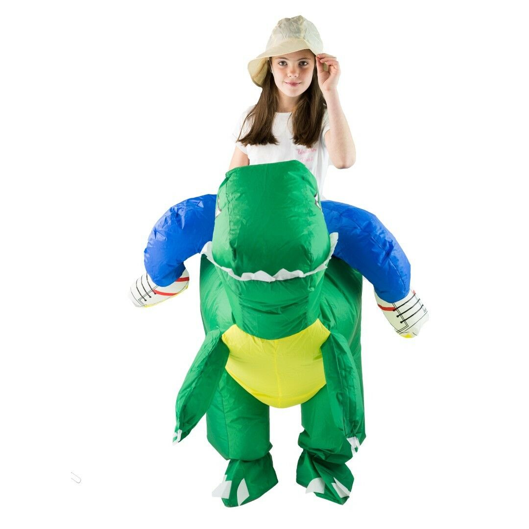 Lapset lasten lapset puhallettava dinosaurus eläin maskotti puku peli juhla fancy mekko halloween