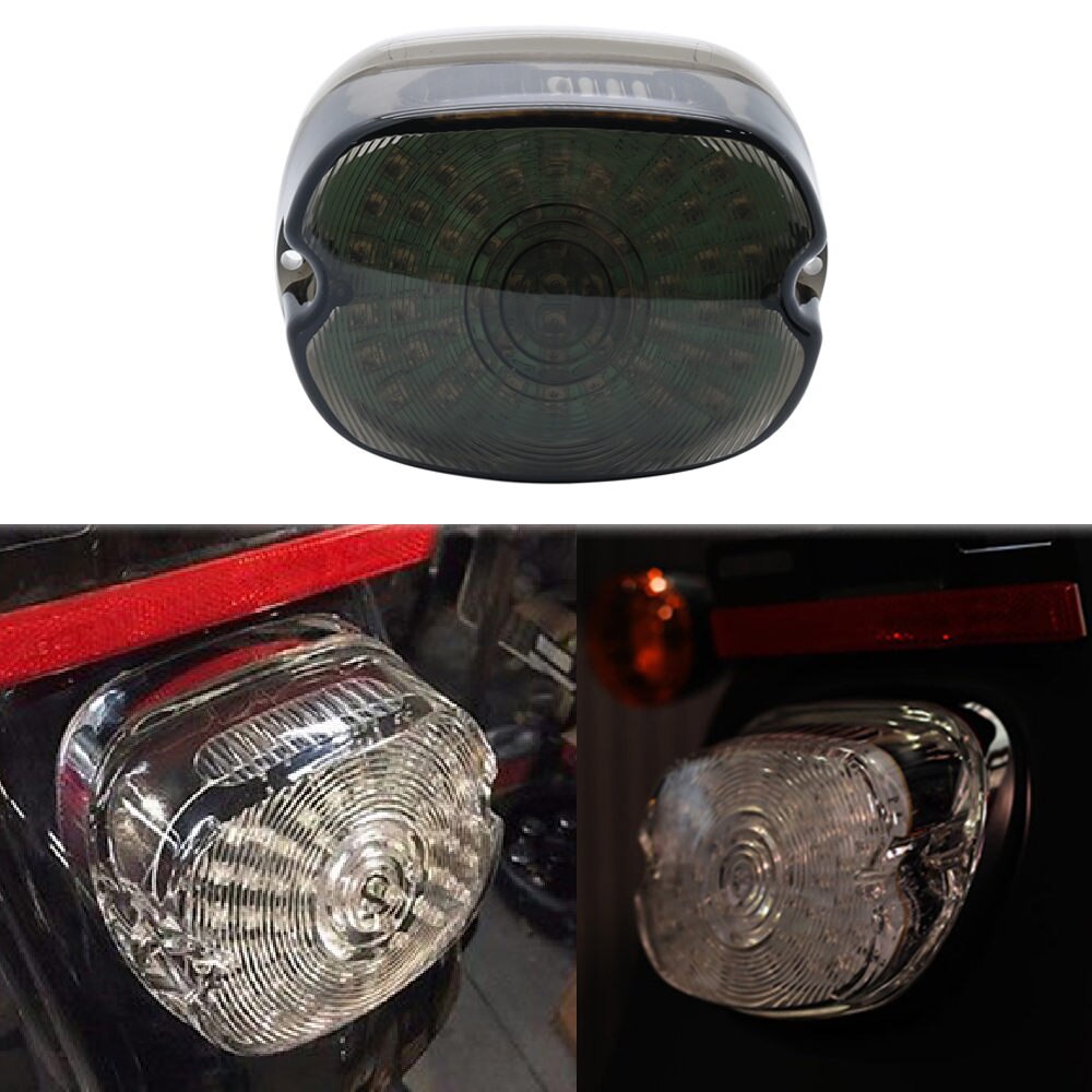 Rook Led-achterlicht Brake Stop Achter Turn Indicator Signal Light Lamp Achterlicht Lay Down Voor Harley Softail Dyna
