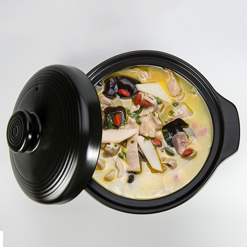 Suppe pot crock pot gryderet keramisk gryde suppe pot høj temperatur resistent kogepande til gaskomfur suppe pot  zm805