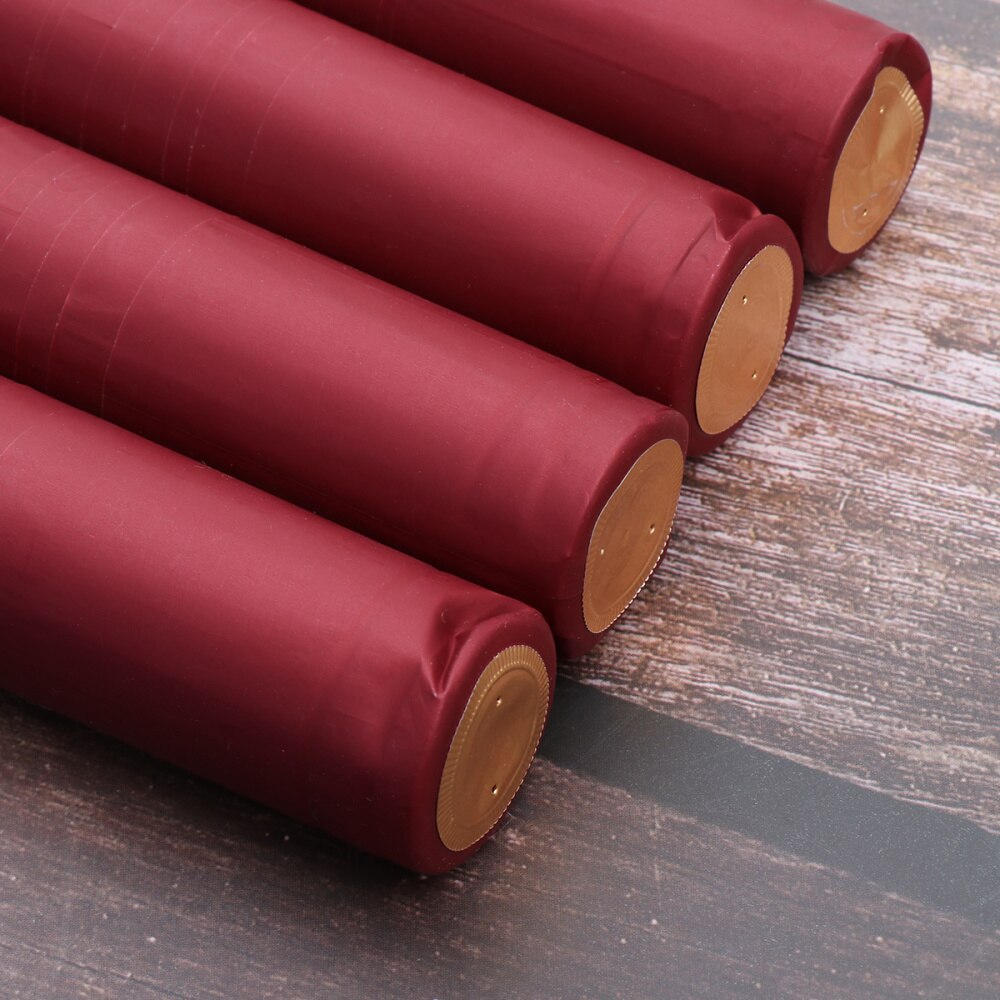 100pcs Bottle Heat Shrink Capsules Heat Shrinkable Cap Red Heat Shrinkable Film Accesso