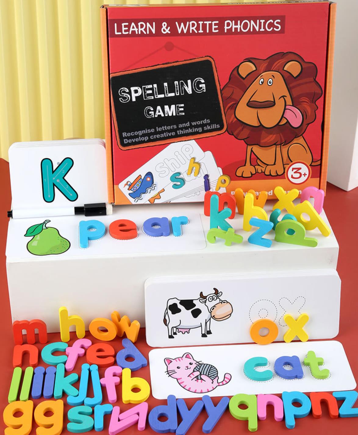 Dzieci antystresowa zabawka Makaron numer z drewna list rozpoznawanie kształtu deska Simpl Montessori edukacyjne zabawki Fidget dla dzieci: Word