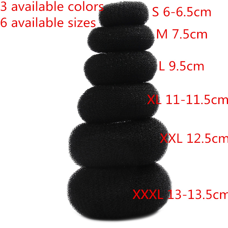 Creatore di panini per capelli Ciambella Spugna magica in schiuma Facile anello grande Strumenti per lo styling dei capelli Accessori per capelli stile capelli per le donne