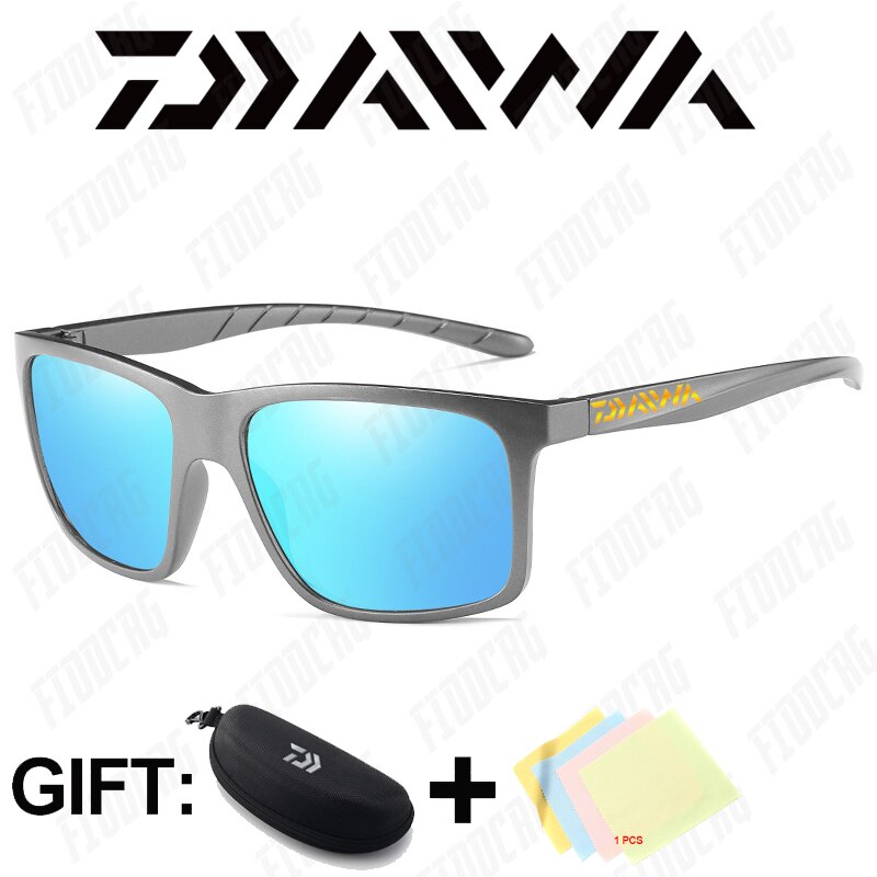 Daiwa Mode Gepolariseerde Zonnebril Mannen Vierkante Frame Mannelijke Zonnebril Vissen Rijden Zon Bril UV400: 66