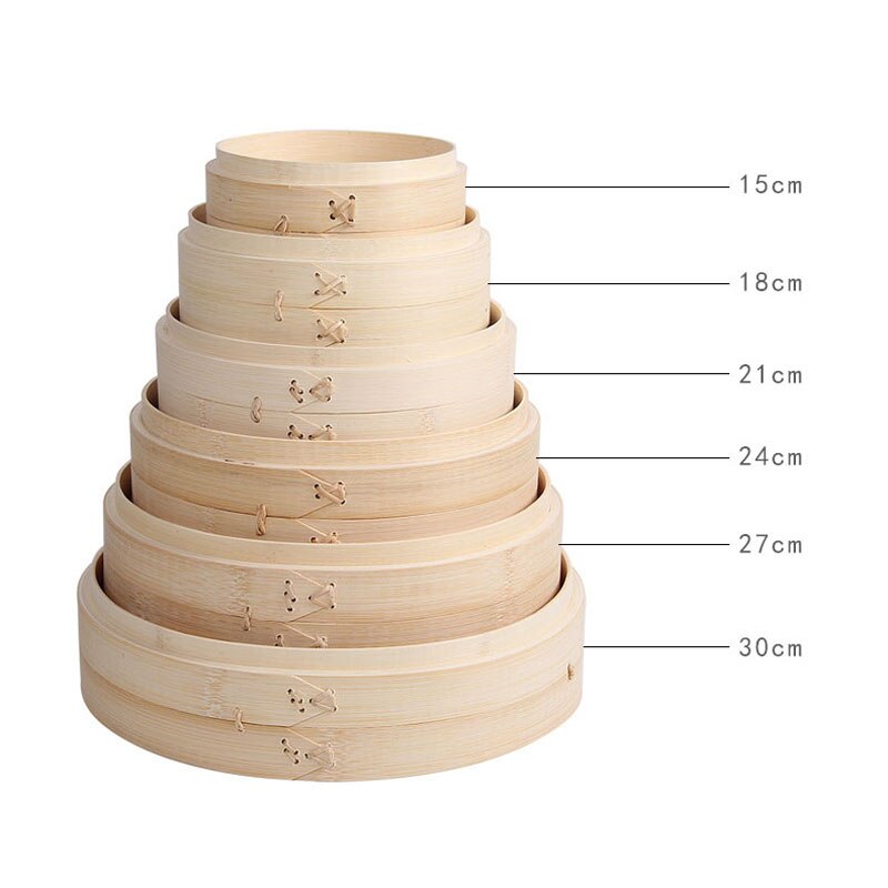 Kitchen Bamboo Steamer Fish Rice Vegetable Snack Basket Set Cooking Tools Handmade Bamboo Steamer To Send Steamer Cloth