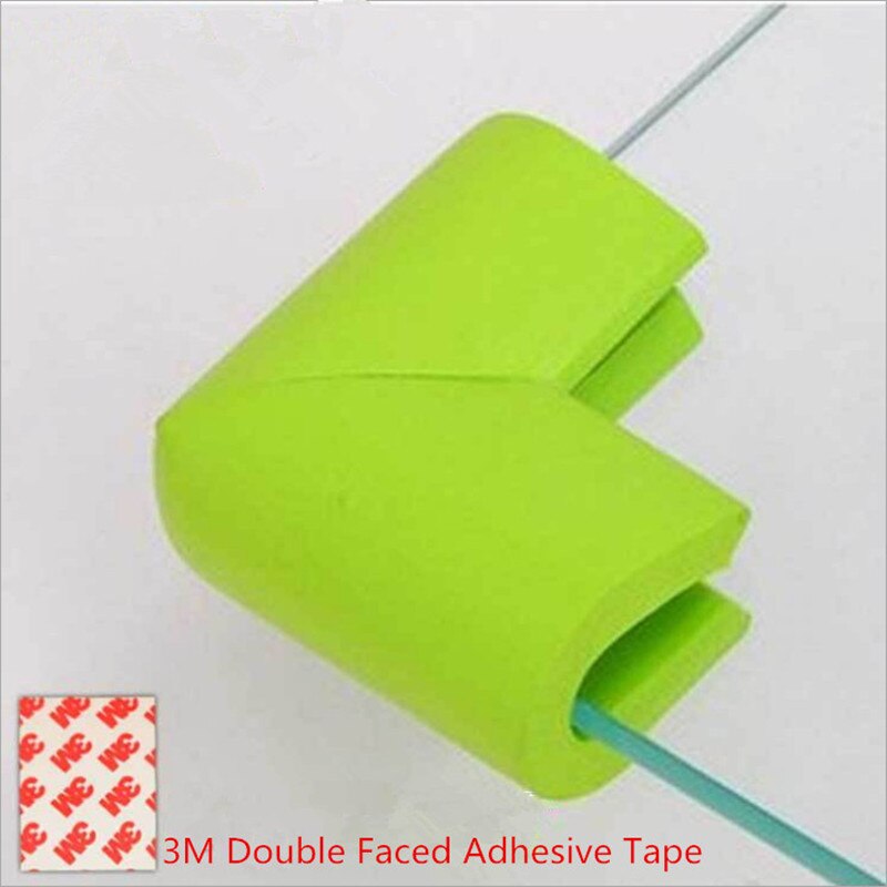 4 stk/partij U-vorm Corner Protector Baby Veiligheid Zachte Edge Guards Zuigeling Glazen Tafel Edge & Corner Guards Met 3M Sticker