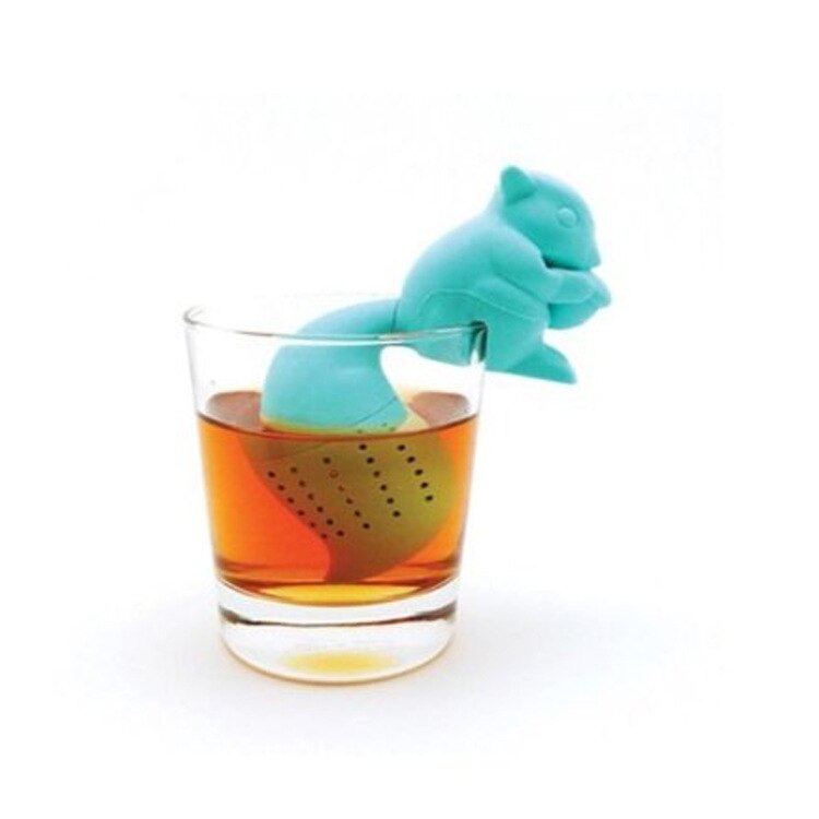 Infuseur à thé en Silicone réutilisable, , pour chat, chien, dinosaure, éléphant, écureuil, filtre à herbe et à feuilles