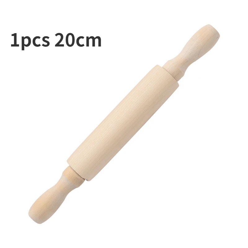 Mini madeira maciça rolando pinos, madeira natural rolando, acessórios de cozinha, ferramentas de cozimento, artesanato: Rosa
