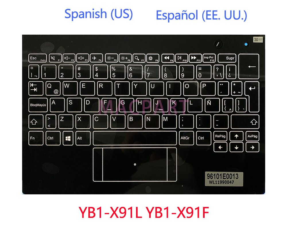 Original Keyboard for 10.1&quot; Lenovo Yoga Book Yogabook YB1-X90L YB1-X90F YB1-X91L YB1-X91F X90 X91 Palmrest Topcase Cover
