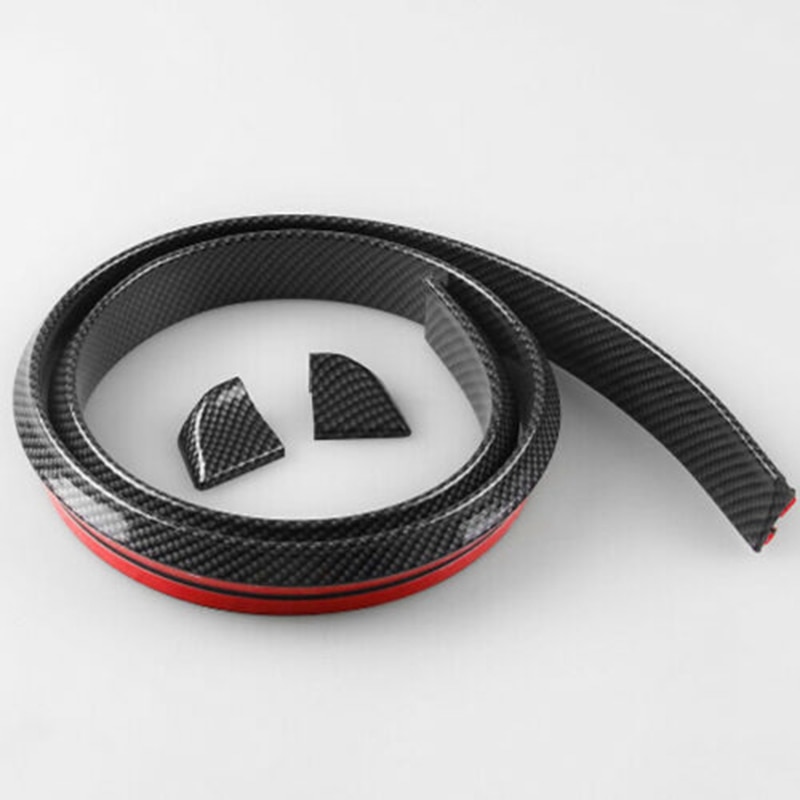 3D Achter Dak Kofferbak Spoiler Wing Tail Lip 4.9Ft Universal Carbon Fiber Look Trim